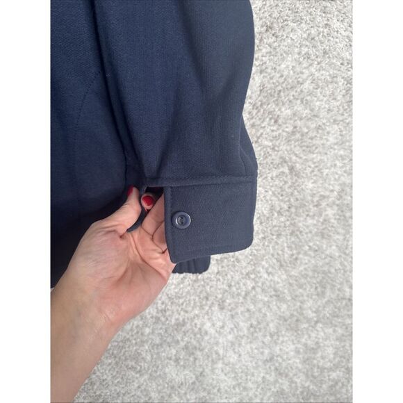 Metropolitan Women's Navy Blue/Floral‎ Pullover Sweatshirt Lined M - Picture 6 of 10